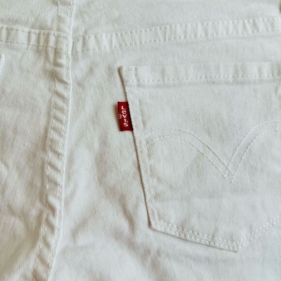 Levi’s Kids White Shorty Short Shorts Size 14 - Picture 8 of 9
